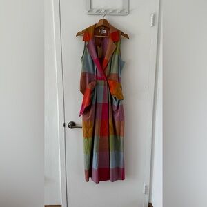 Multicolor Plaid Rujuta Sheth Emily Dress